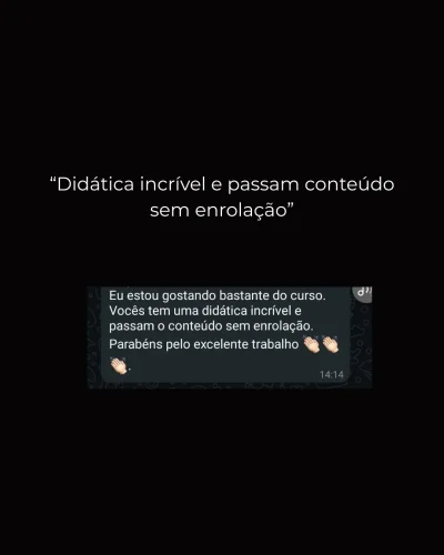 depoimentos - geral - conteúdo sem enrolação